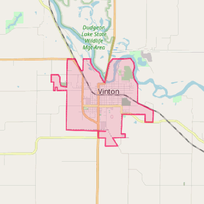 Map of Vinton