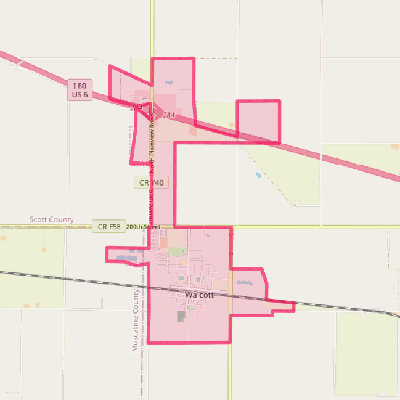 Map of Walcott