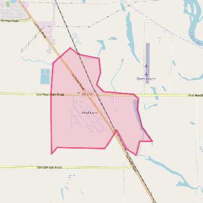 Map of Washburn