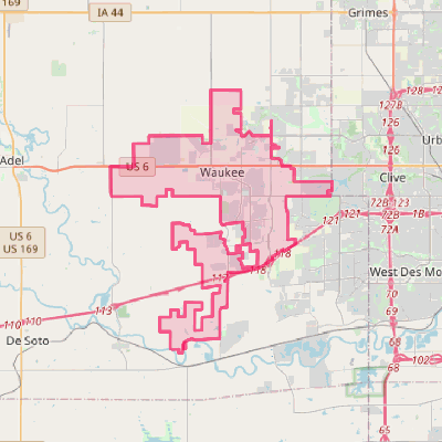 Map of Waukee