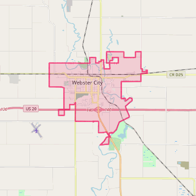 Map of Webster City