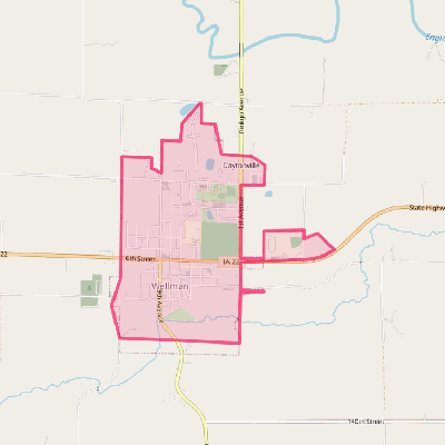 Map of Wellman