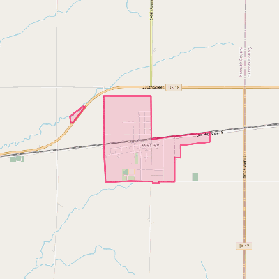 Map of Wesley