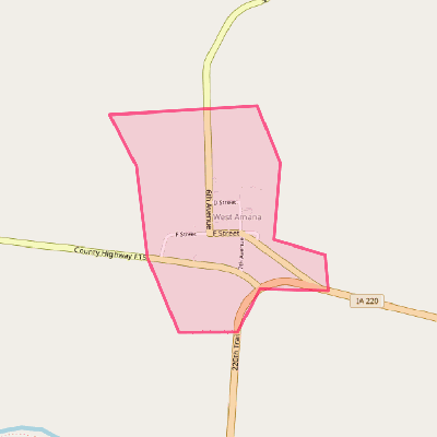 Map of West Amana