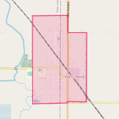 Map of West Bend