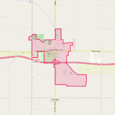 Map of West Branch