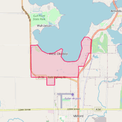 Map of West Okoboji