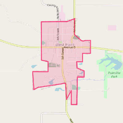 Map of West Point