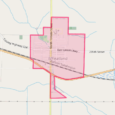 Map of Wheatland