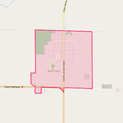 Map of Winfield