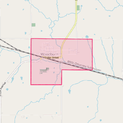 Map of Woodburn