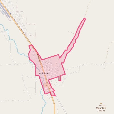 Map of Bellevue