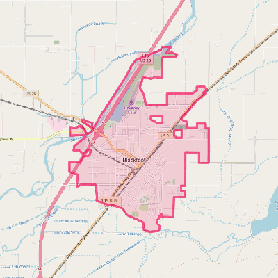 Map of Blackfoot