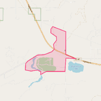 Map of Blanchard