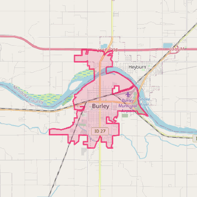 Map of Burley