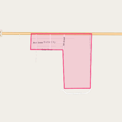 Map of Butte City