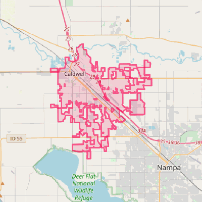 Map of Caldwell