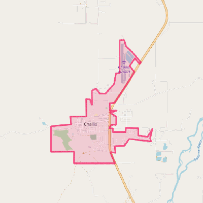 Map of Challis