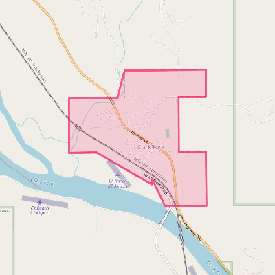 Map of Clark Fork