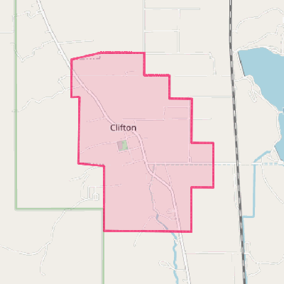 Map of Clifton