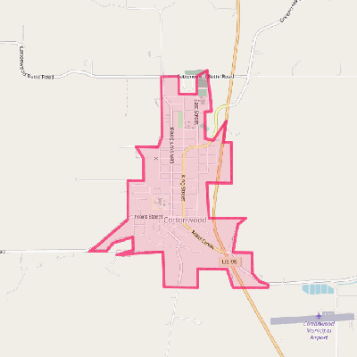 Map of Cottonwood