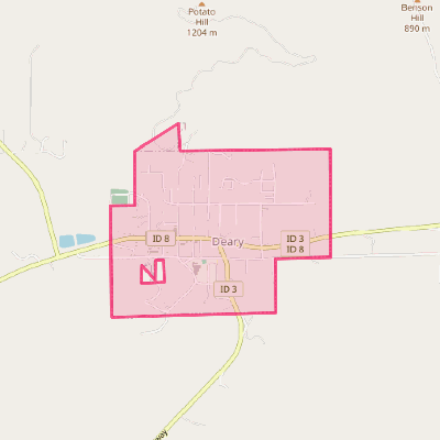 Map of Deary