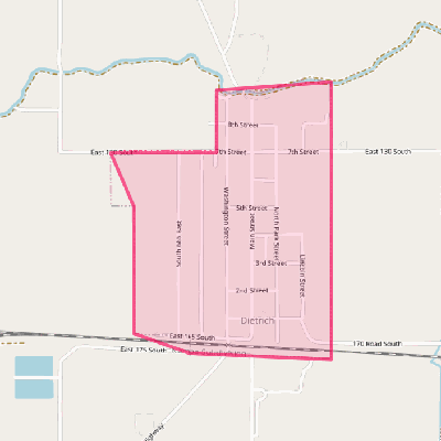 Map of Dietrich