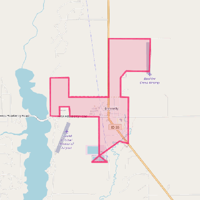 Map of Donnelly