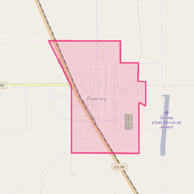 Map of Downey