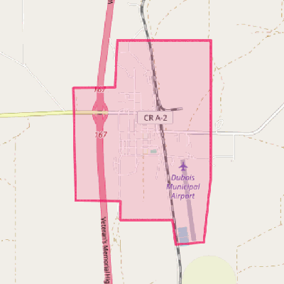 Map of Dubois