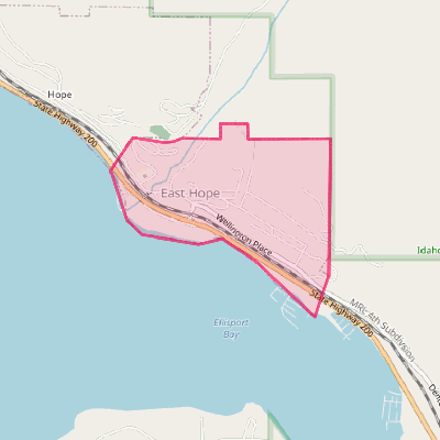 Map of East Hope