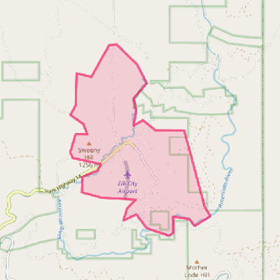 Map of Elk City