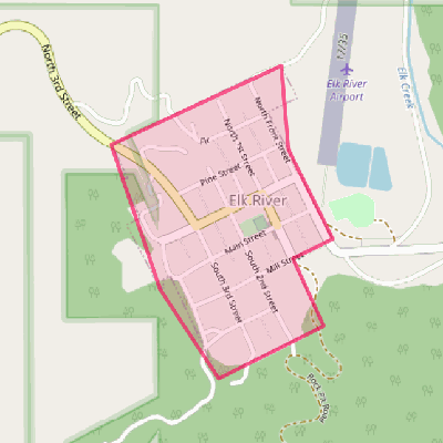 Map of Elk River