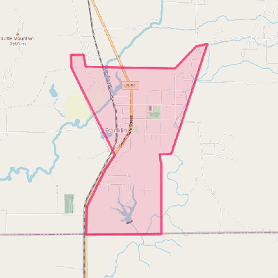 Map of Franklin