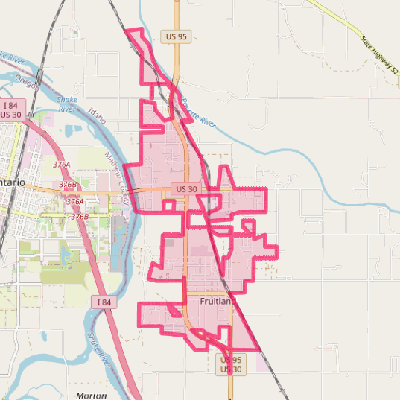 Map of Fruitland