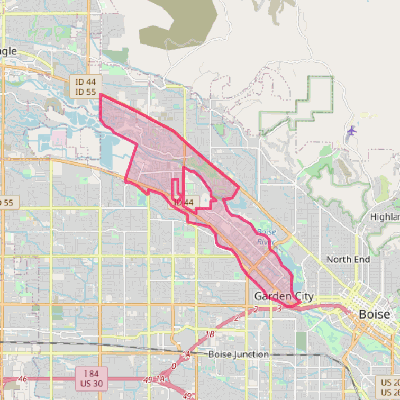 Map of Garden City