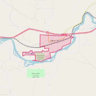 Map of Glenns Ferry