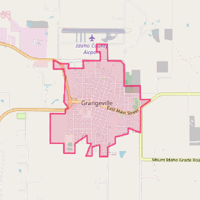 Map of Grangeville