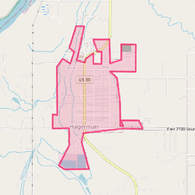 Map of Hagerman