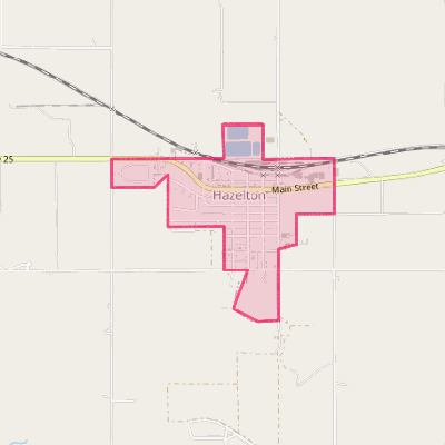 Map of Hazelton