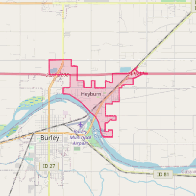 Map of Heyburn