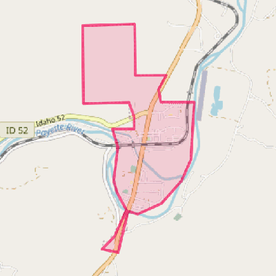 Map of Horseshoe Bend