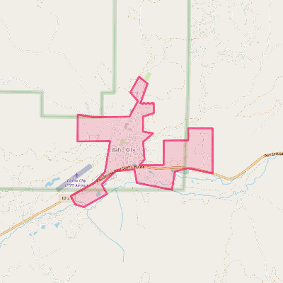 Map of Idaho City