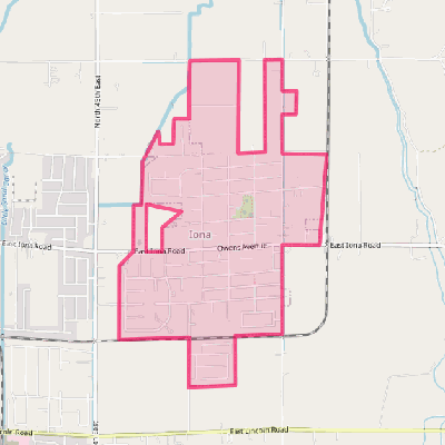 Map of Iona