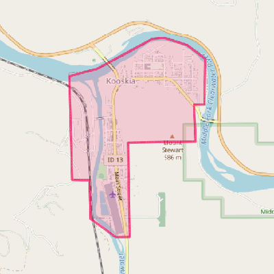 Map of Kooskia