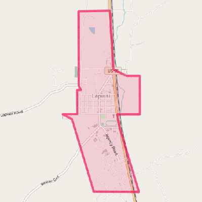 Map of Lapwai