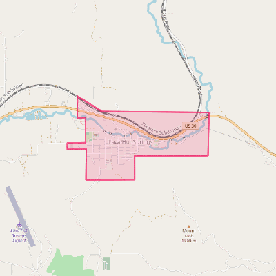 Map of Lava Hot Springs