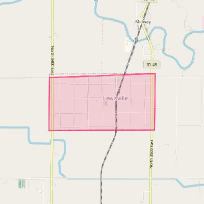 Map of Lewisville