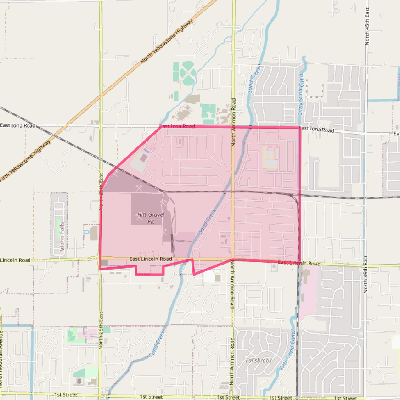 Map of Lincoln