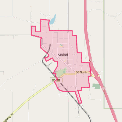 Map of Malad City
